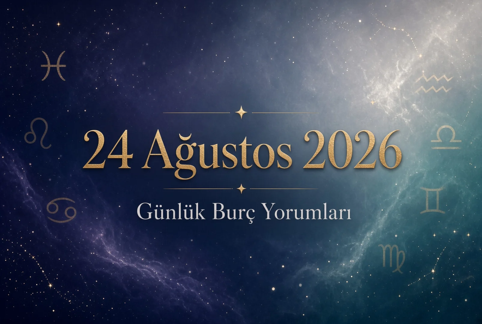 24 Ağustos 2026 burç yorumları (Aşk İş Sağlık Para)