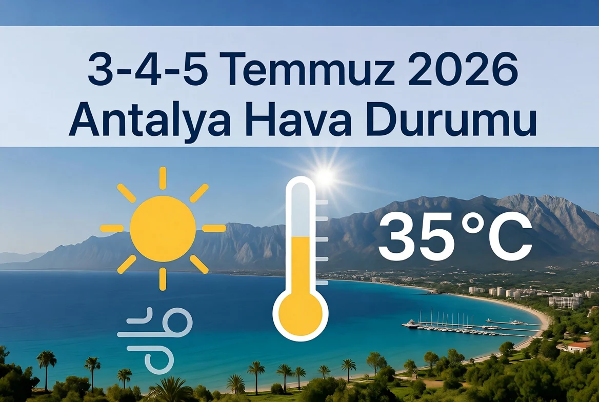 3-4-5 Temmuz 2026 Antalya Hava Durumu Tahminleri