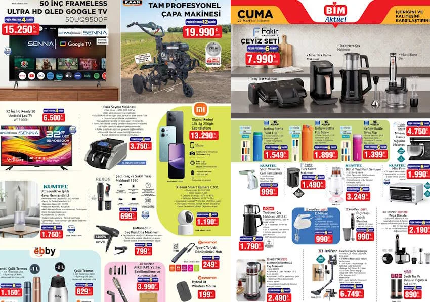 Bim bu hafta gelecek ürünler 27 Mart 2026 Cuma Aktüel