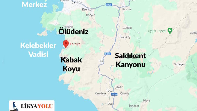 Fethiye Kelebekler Vadisi Nasıl Gidilir? Yol Tarifi