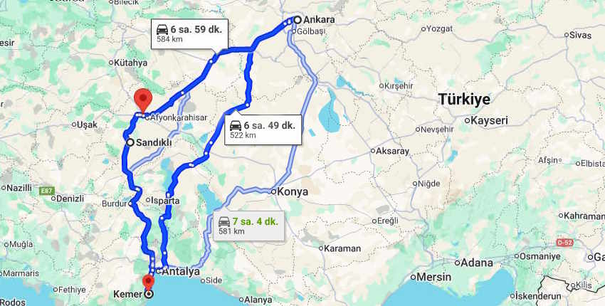 Ankara Antalya Arası Otobüsle Kaç Saat Sürüyor?