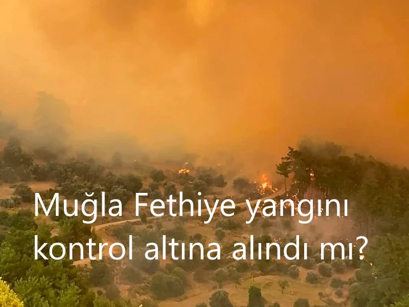 Muğla Fethiye yangın kontrol altına alındı mı? Muğla Fethiye'de yangın nerede? Fethiye Antalya yolu açıldı mı?