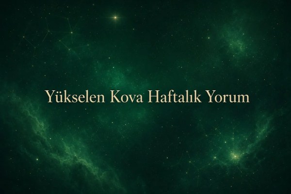 Yükselen Kova Haftalık Yorum (Aşk, İş, Sağlık, Para)
